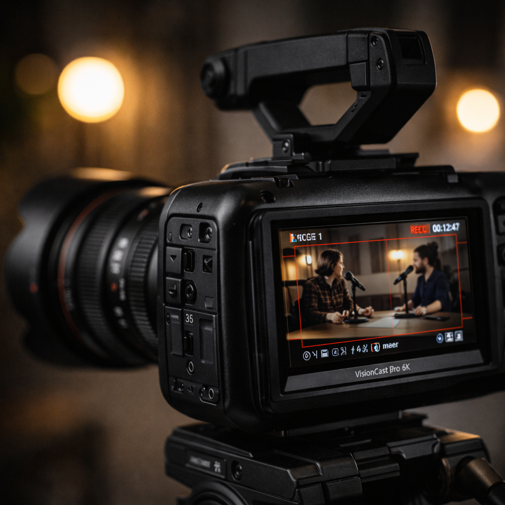 VisionCast Pro 6K Creator Edition Podcast Video Camera