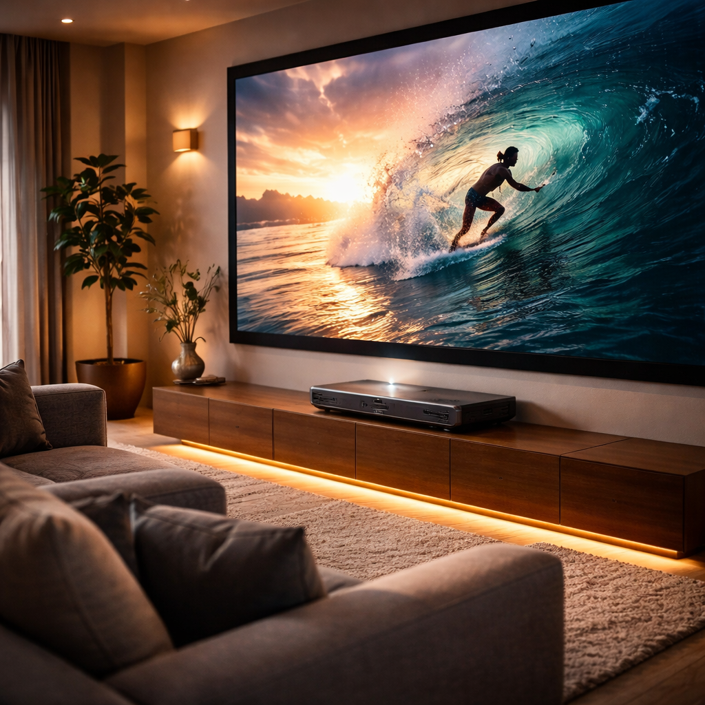 AuroraBeam Elite 4K Ultra Short Throw Projector