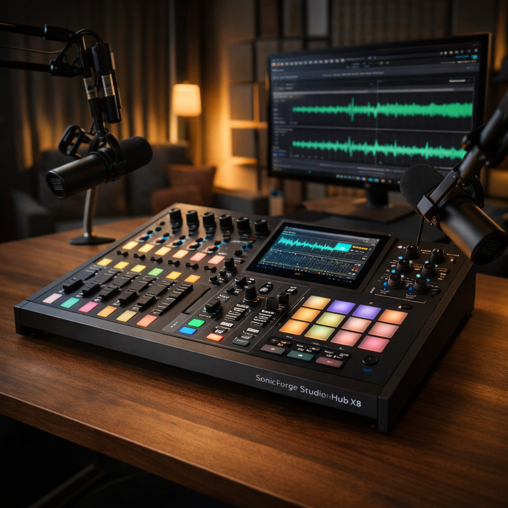 SonicForge StudioHub X8 Video Production Console