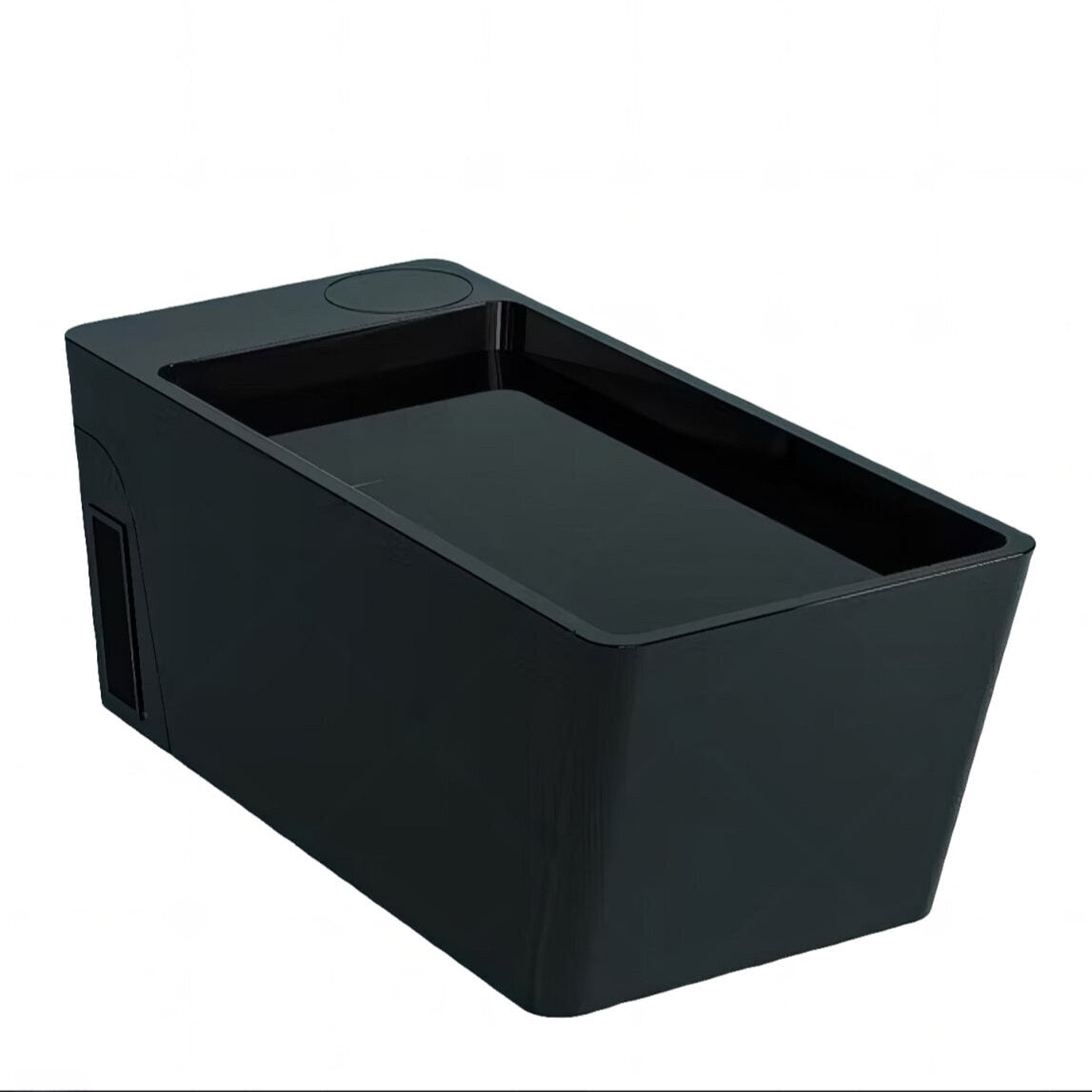 Orivon Frost Cold Plunge Tub in Black, studio shot