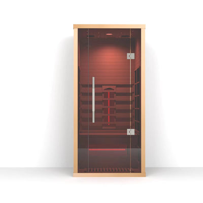 Orivon Lumin Infrared Sauna One, front three-quarter view