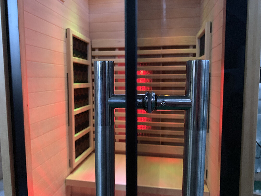 Orivon Lumin Infrared Sauna One, wide interior view