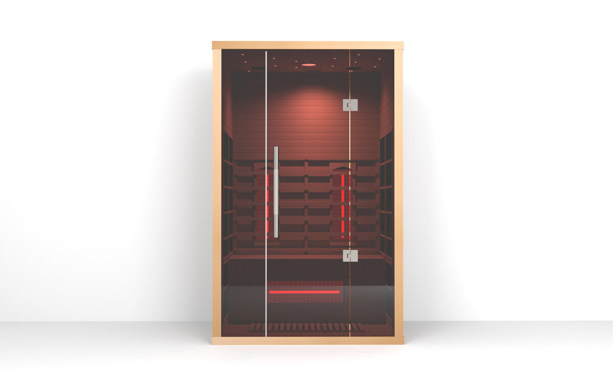 Orivon Lumin Infrared Sauna Two, alternate angle